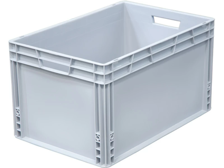 Ящик 600х400х320 сплошной, усиленное дно, цв. серый купить в Калуге Ящик 600х400х320 сплошной, усиленное дно, цв. серый купить в Калуге