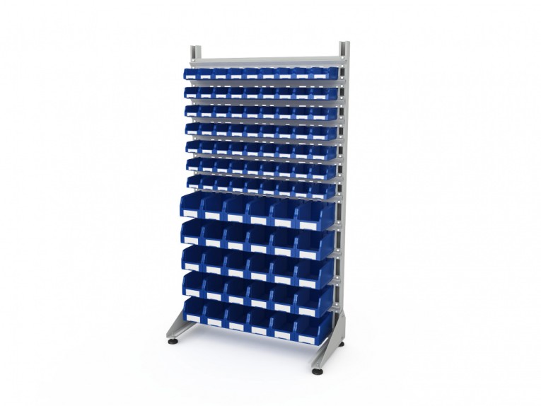 Стеллаж для пластиковых лотков SORTEX односторонний 1800x1000x450.04 купить в Калуге Стеллаж для пластиковых лотков SORTEX односторонний 1800x1000x450.04 купить в Калуге