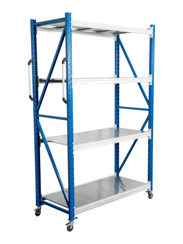 Стеллаж мобильный БиКом СТ-4 200x150x50 4 полки купить в Калуге Стеллаж мобильный БиКом СТ-4 200x150x50 4 полки купить в Калуге