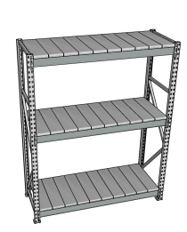 Стеллаж грузовой СГР 2500x2100x500 3 полки (металл) Стеллаж грузовой СГР 2500x2100x500 3 полки (металл)