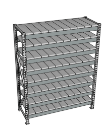 Стеллаж грузовой СГР 2500x900x800 8 полок (металл) Стеллаж грузовой СГР 2500x900x800 8 полок (металл)