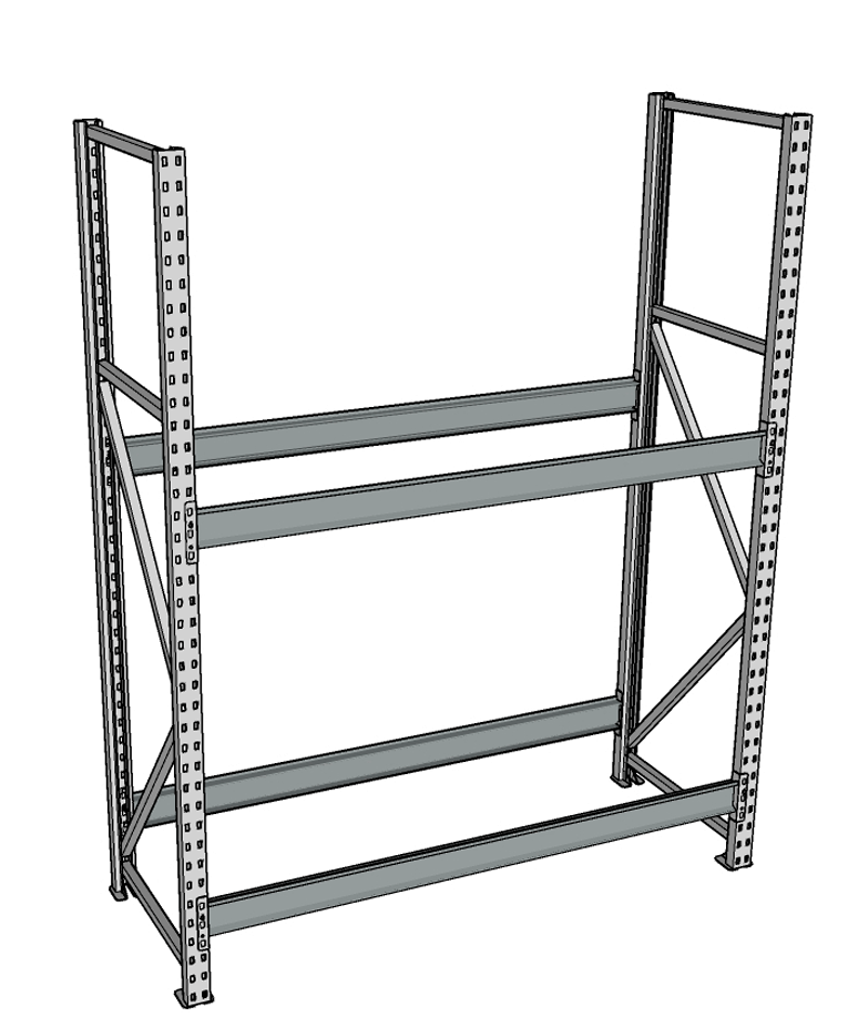 Стеллаж грузовой СГР 3000x1200x400 2 полки (без настила) купить в Калуге Стеллаж грузовой СГР 3000x1200x400 2 полки (без настила) купить в Калуге