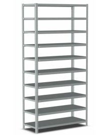 Стеллаж металлический Титан МС-500 1000х1500х600 10 полок Стеллаж металлический Титан МС-500 1000х1500х600 10 полок