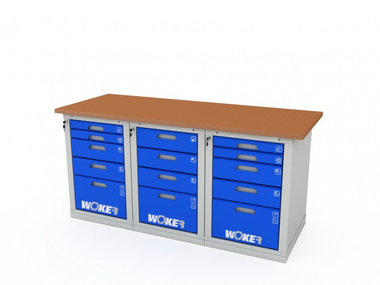 Верстак трехтумбовый WOKER PRO 3545.1800 купить в Калуге